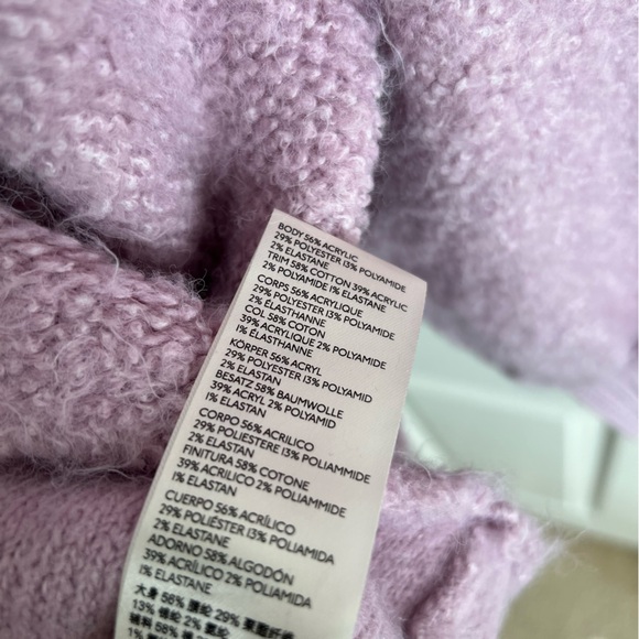 Free People Milo Oversized Pullover Sweater Lilac Size Small - Picture 9 of 12